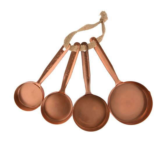Set of 4 Copper Measuring Cups