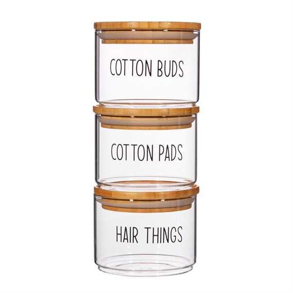 Beauty Stacking Jars -  Set of 3