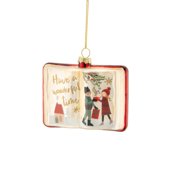 Christmas Story Book Shaped Bauble