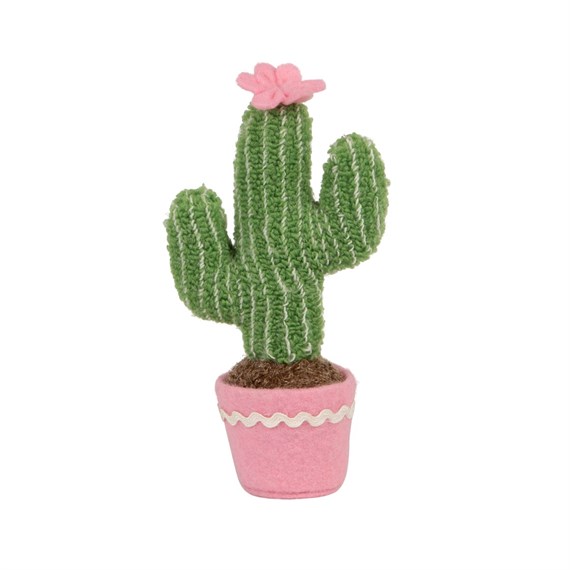 Mini Pastel Cactus Fabric Decoration