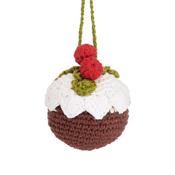 Crochet Christmas Pudding Decoration
