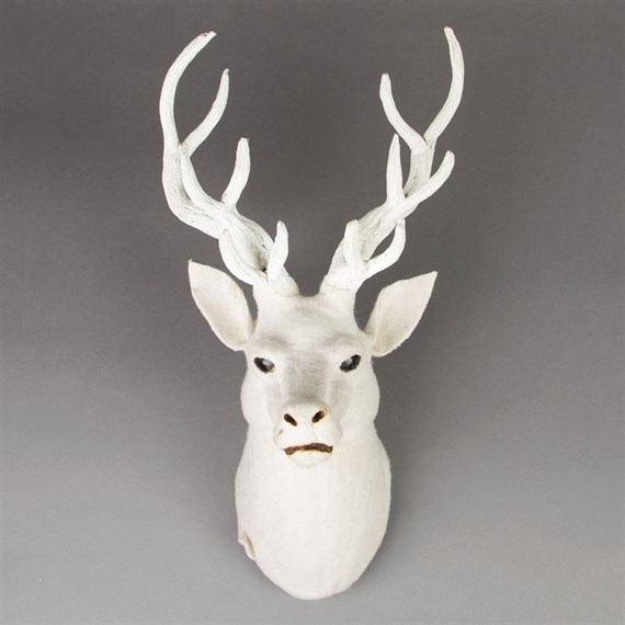 Snow Stag Head Wall Decoration