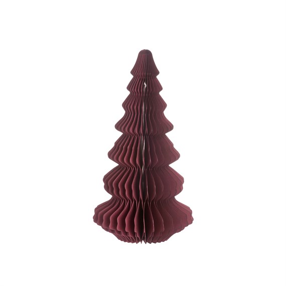 Deep Red Honeycomb Tree Paper Decoration
