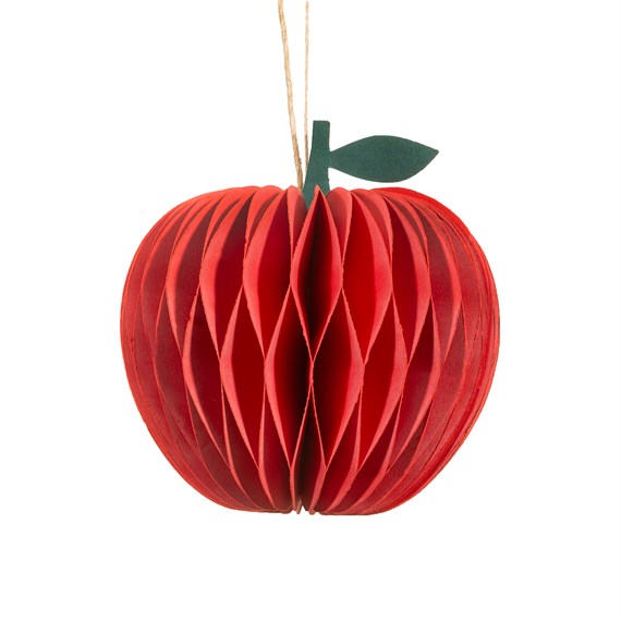 Apple Honeycomb Paper Hanging Decoration