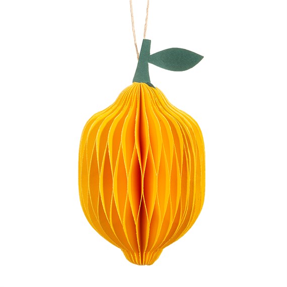 Lemon Honeycomb Paper Hanging Decoration