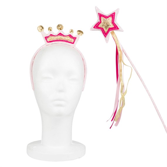 Fairy Wand & Hairband Set Pink