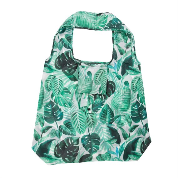 Botanical Jungle Green Foldable Shopping Bag