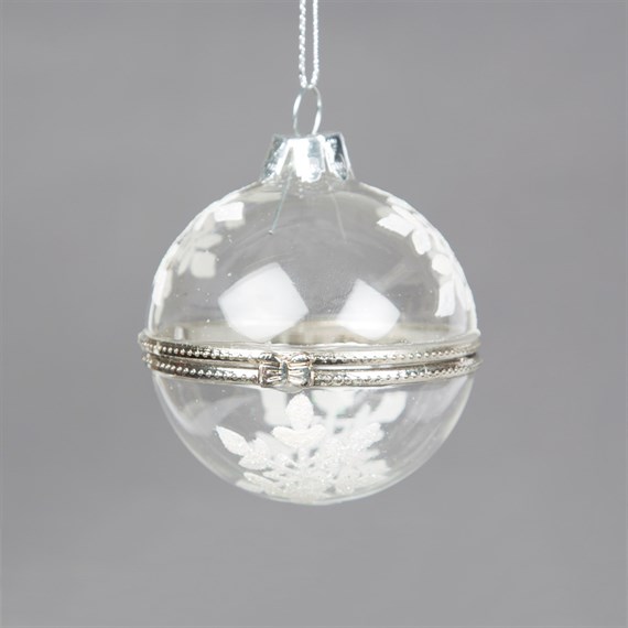 Imperial Snowflake Bauble Clear