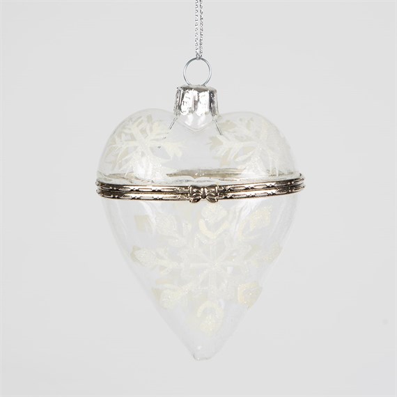 Imperial Heart Shaped Bauble Clear