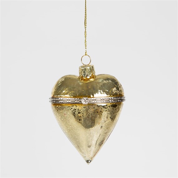 Imperial Heart Shaped Bauble Gold