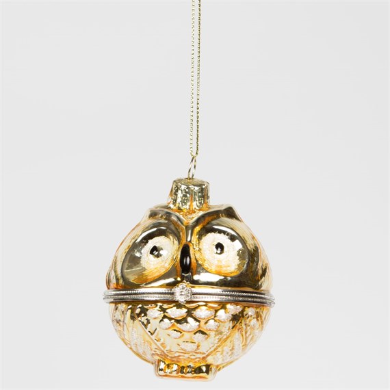 Imperial Owl Shaped Bauble Gold