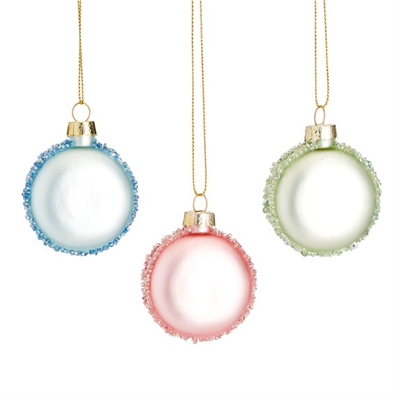 Macaron Shaped Bauble Assorted