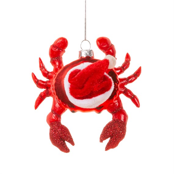 Festive Crab Shaped Bauble