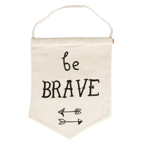 Be Brave Pastel Message Flag