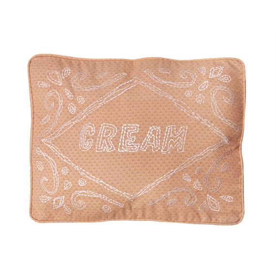 Cream Biscuit Cushion Cover with Inner