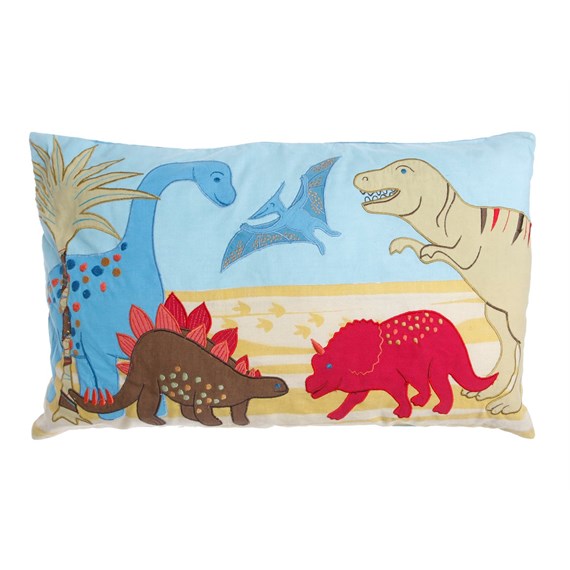 Rectangular Dinosaur Cushion with Inner