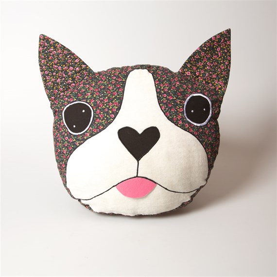 Boris the Boston Terrier Cushion Cover with Inner