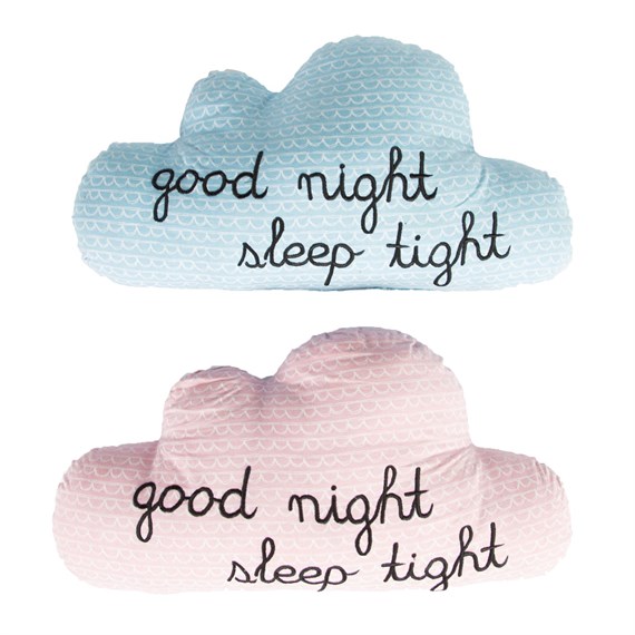 Good Night Sleep Tight Cloud Decorative Cushion