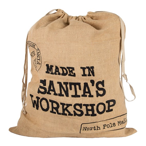 Made in Santa Workshop Jute Christmas Sack 
