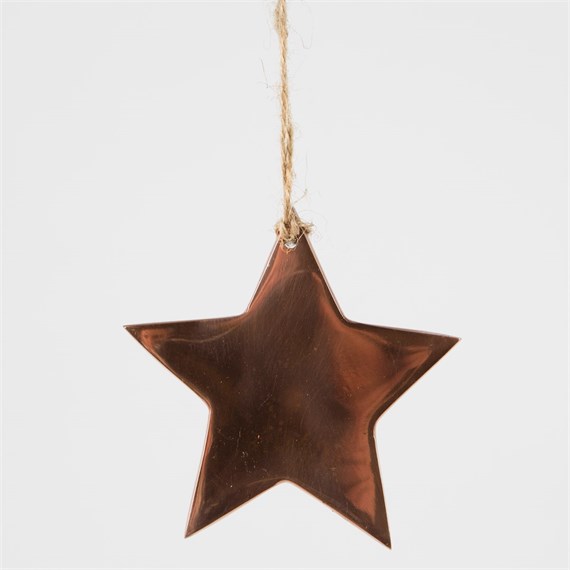 Gilda Copper Star Hanging Decoration