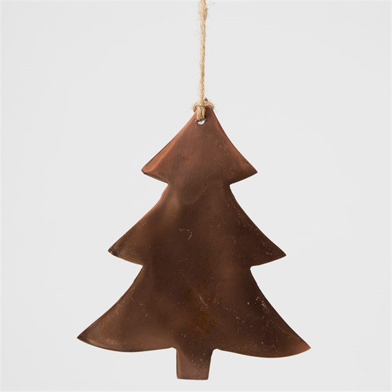 Gilda Copper Christmas Tree Hanging Decoration