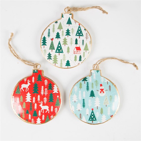 Festive Forest Bauble Assorted