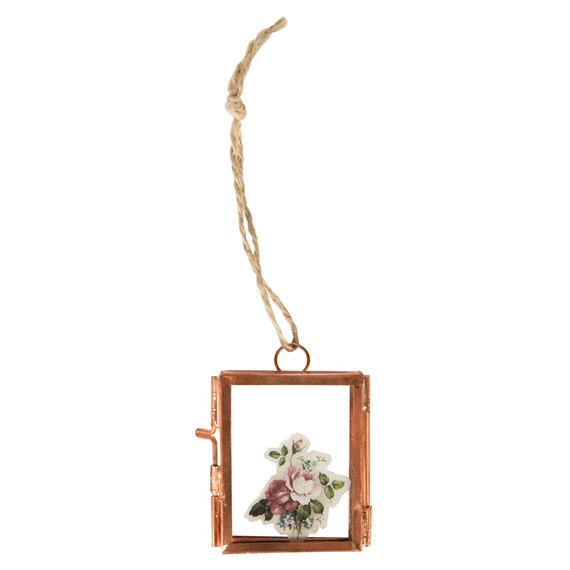 Copper Finish Mini Hanging Photo Frame