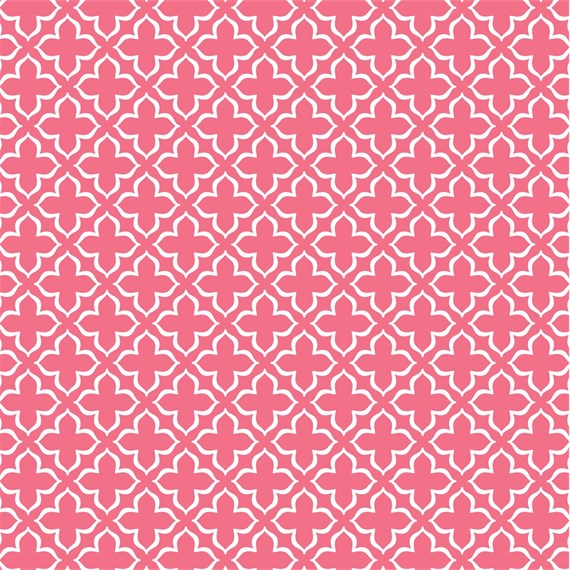 Yasmine Moroccan Geometrics Wrapping Paper Pink