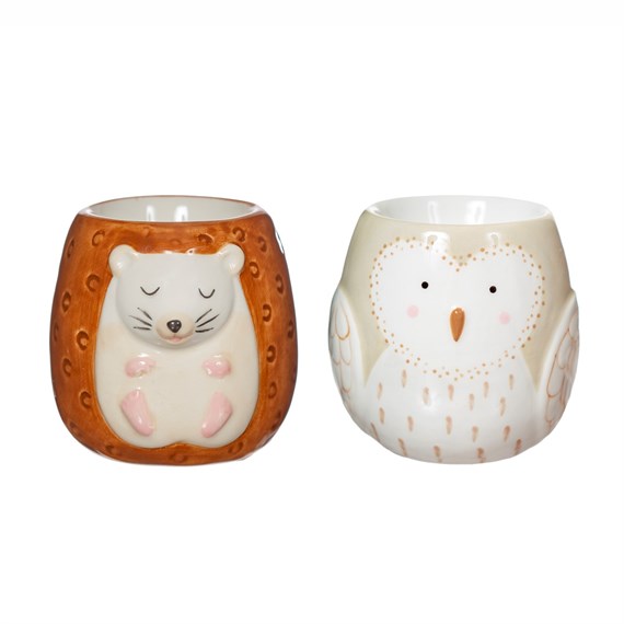 Forest Folk Owl & Hedgehog Egg Cups - Set of 2