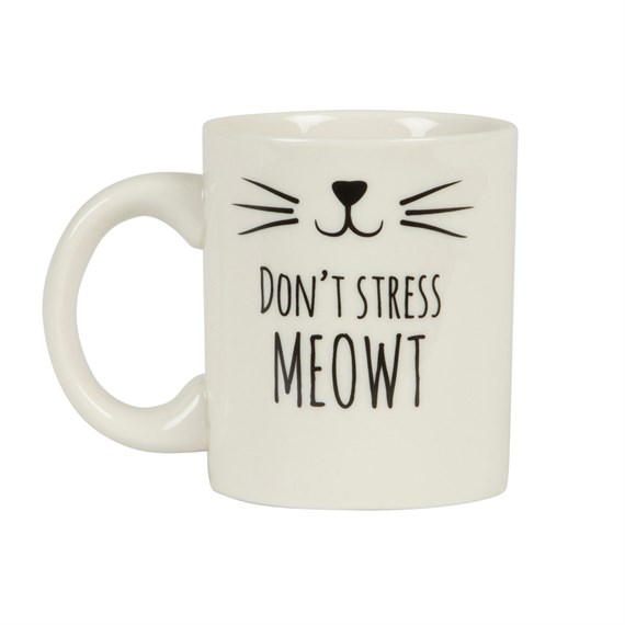 Cat's Whiskers Don't Stress Meowt Mug