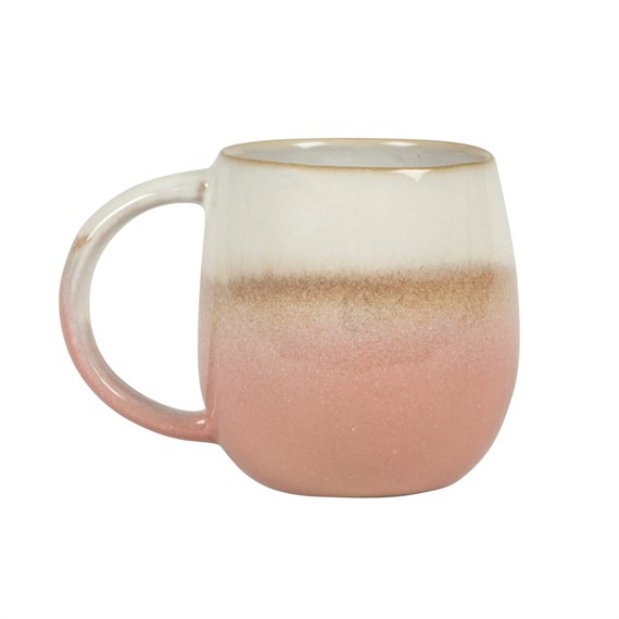 Dip Glazed Ombre Pink Mug