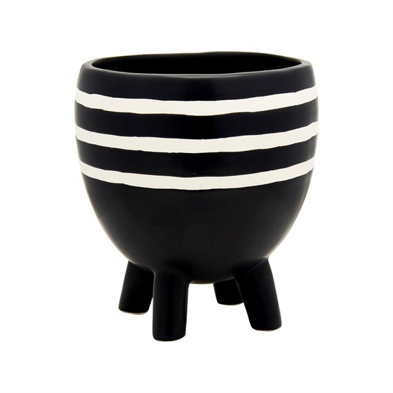 Striped Planter On Legs