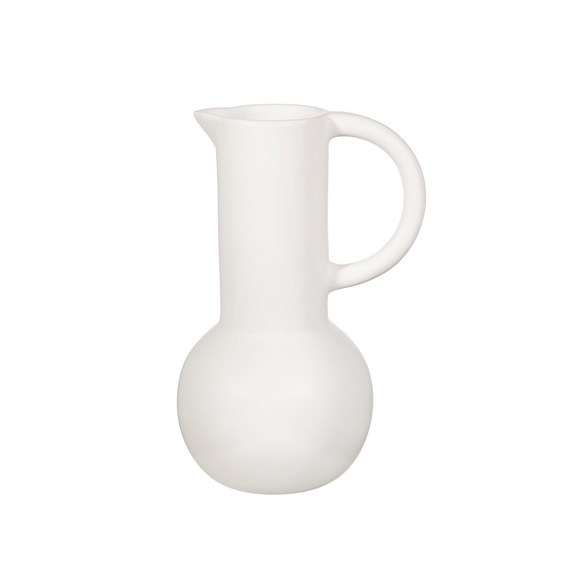 Large Amphora Jug Vase White