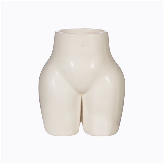 Small Body Vase White