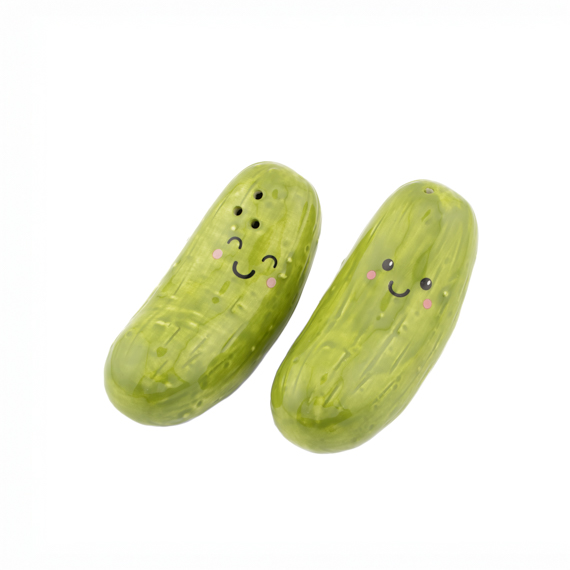 Pickle Salt & Pepper Shakers