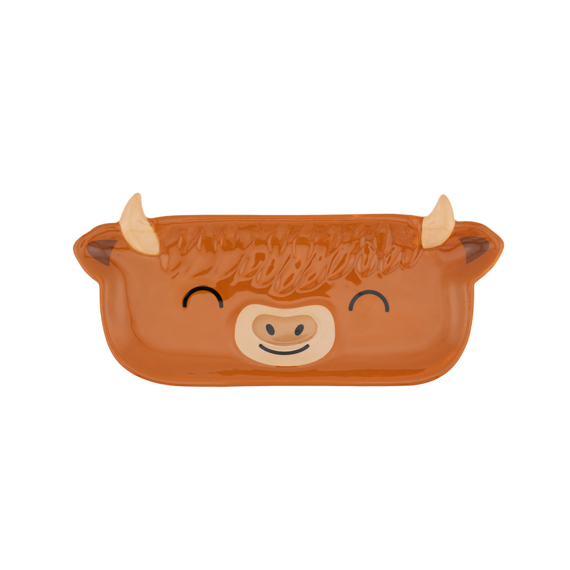 Highland Cow Glasses Tray