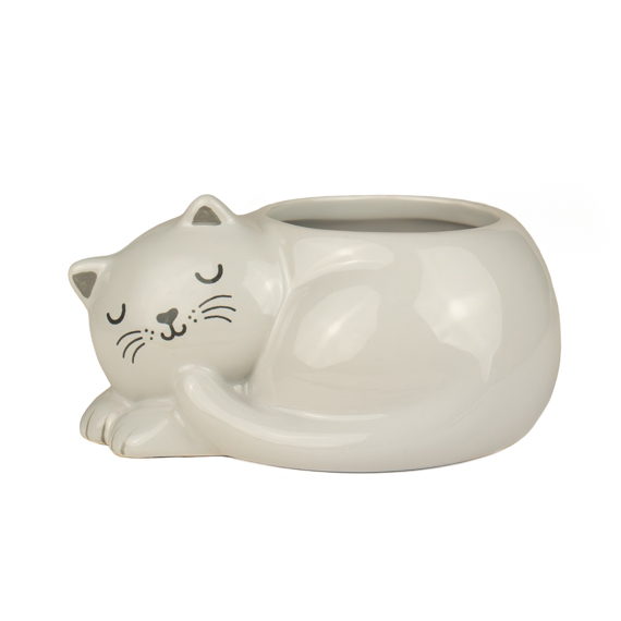 Sleeping Cat Mini Planter