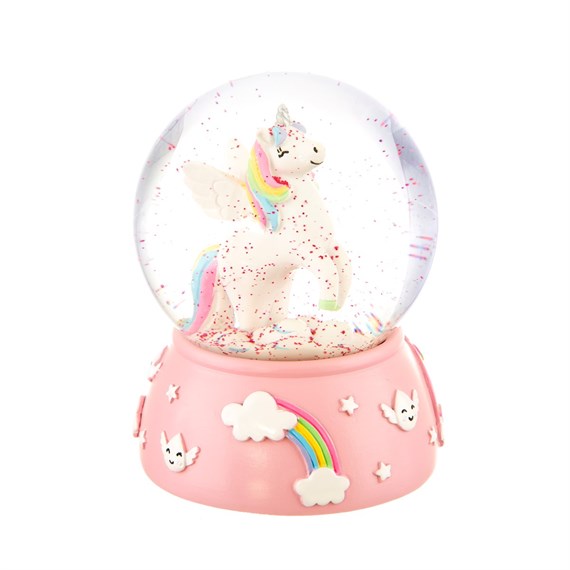 Rainbow Unicorn Snow Globe