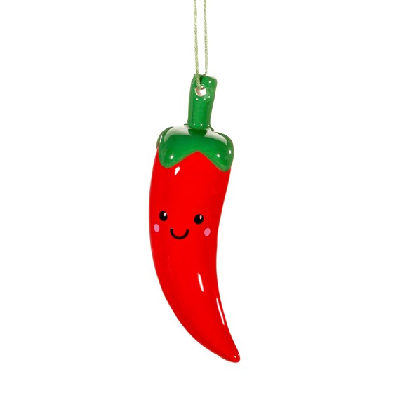 Chilli Pepper Shaped Ceramic Decoration