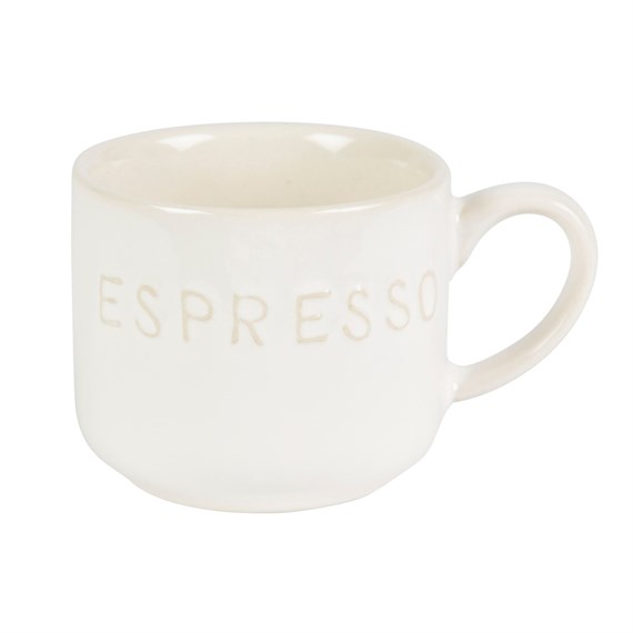 Simple Ceramics White Small Mug Espresso