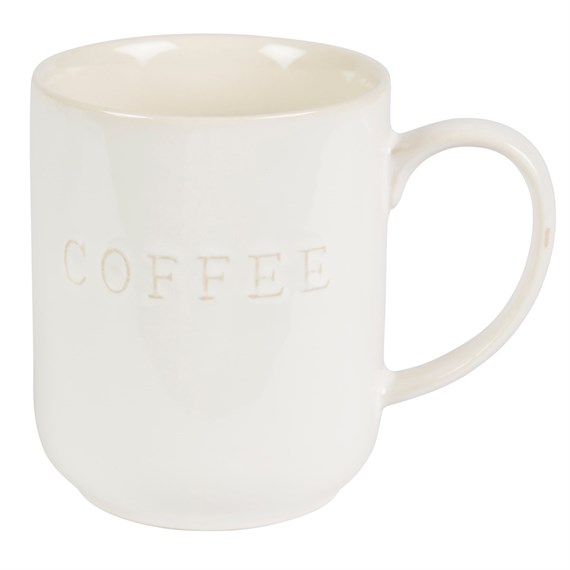 Simple Ceramics White Large Mug Coffee