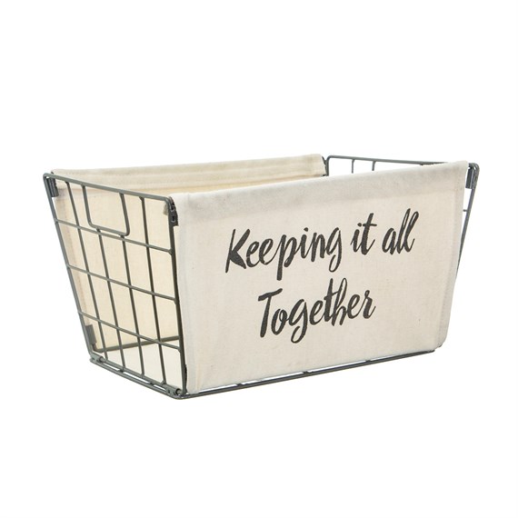 Keeping It All Together Wire Storage Basket
