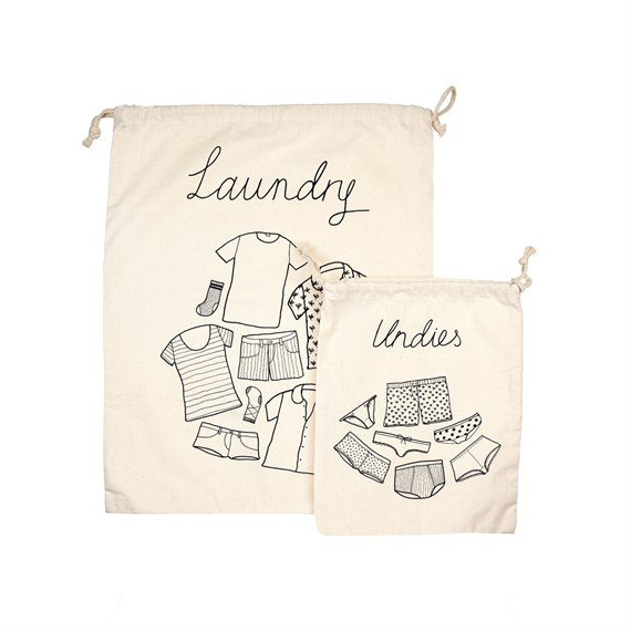Travel Laundry Bags - Set of 2