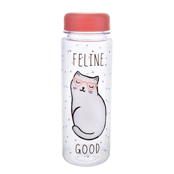 Cutie Cat Feline Good Clear Water Bottle
