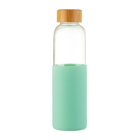 Mint Green Silicone Sleeve Water Bottle