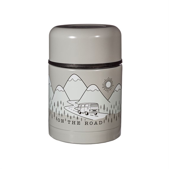 On The Road Grey Food Flask