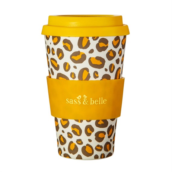 Leopard Love Bamboo Coffee Cup
