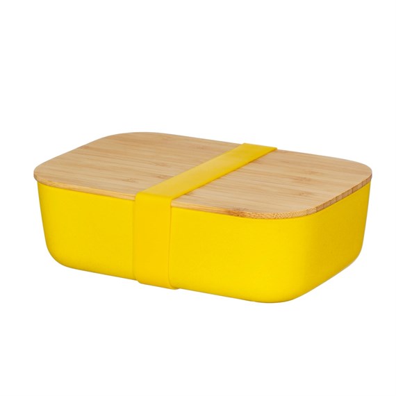 Yellow Bamboo Lunch Box