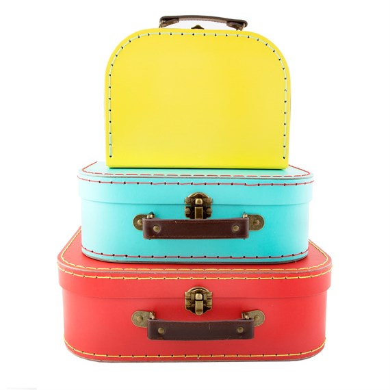 Brights Retro Suitcases - Set of 3