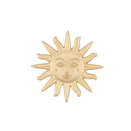 Gold Sun Drawer Knob